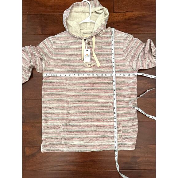Marine Layer NWT Moonstone Long Sleeve Shirt Beach Hoodie Knit Men’s Small - Picture 9 of 9